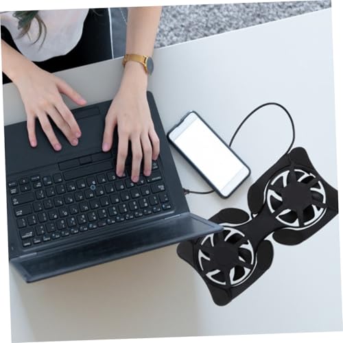 Base enfriadora portátil para laptop con ventiladores miniatura 4