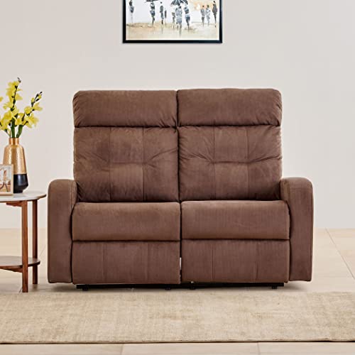 Home Centre Helios Toledo Fabric 2-Seater Manual Recliner – Brown
