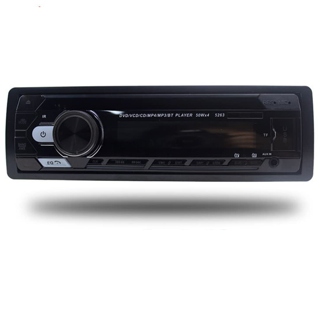 LUOAN AUTO PARTS DVD5263 1 Din 24V Car Bluetooth Hands Free DVD CD Player Car MP3 Audio Radio Stereo 5 Wireless Remote Control USB/AUX/FM