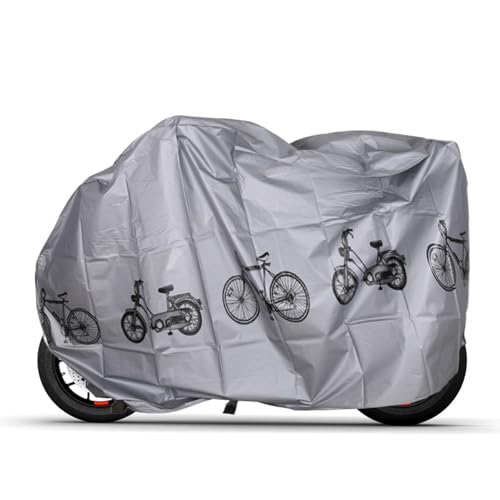 Rrlihjgu Funda para bicicleta al aire libre, cubierta de almacenamiento impermeable para bicicleta, portátil, resistente a la intemperie, plegable, ligera, protectora para polvo, viajes, lluvia