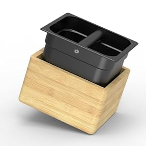 KYONANO Abklopfbehälter Bambus & Edelstahl