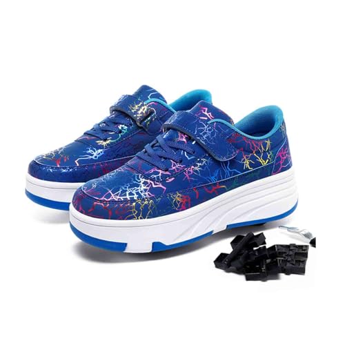 Kids Roller Skate Shoes with 4 Wheels, Rollar Sneakers for Boys Girls Birthday Thanksgiving Christmas Day2