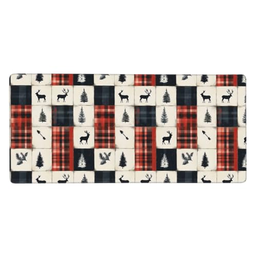 Tapis de bureau de Noël grand format pour sublimer votre espace informatique