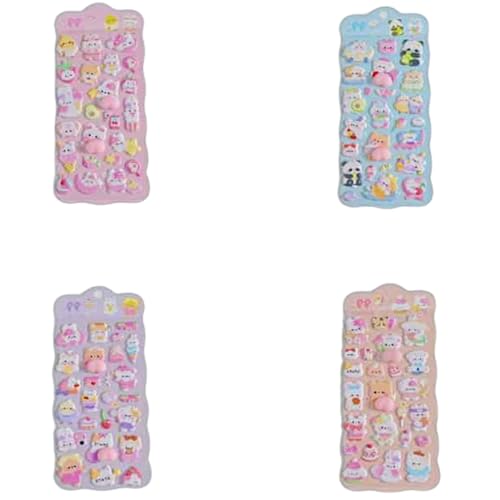 4���Z�b�g 3D�V�[�� ���̃V�[�� ������ �ՂɂՂ� ���� �Ղ��Ղ� ���� ���ق��� ���J�� ���� �X�e�b�J�[ DIY�p �q�� �蒠 ���L���p �f�R���[�V���� �X�}�z�P�[�X���� �\��t���\ �N���X�}�X �X�e�b�J�[�f�R