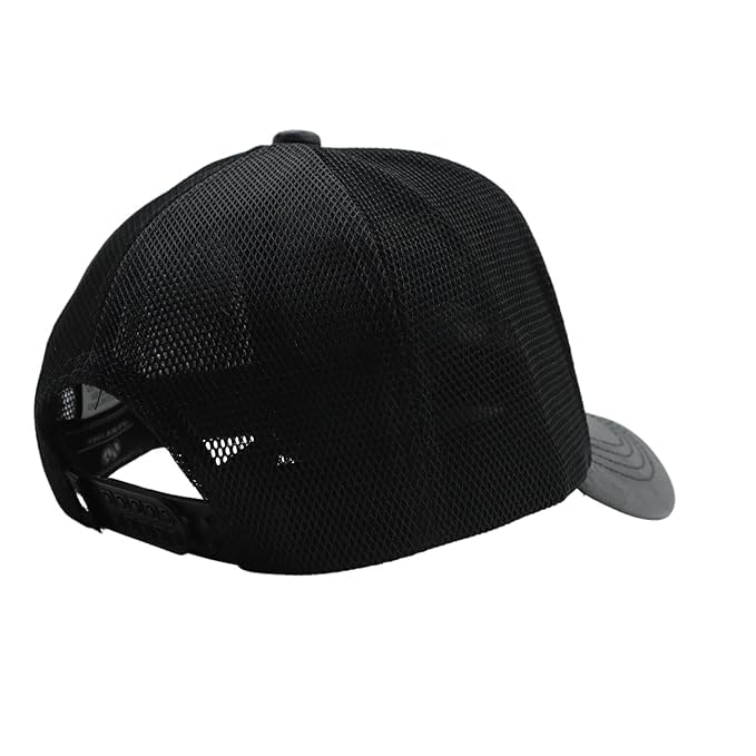 Image of kill off Leather Baseball Cap Panther Patch Cap Trucker for Men Snapback Mesh Animal Patch Hat Men's Black Djustable Baseball Hat Streetwear Fashion Hat