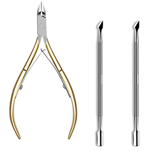 Mydio Cuticle Nipper, Professional Cuticle Nipper Scissors, Stainless Steel Cuticle Cutter Clipper Dead Skin Remover,Trimmer Cuticle Clippers Tools with Double Spring - Durable Nail Art Manicure Tool