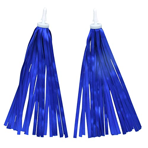 Catin Royal Blue Bike Tassels Bicycle Ribbon Streamers Scooter Cloth Tassels For Boys Bike Decoration,1 Pair #TOP9