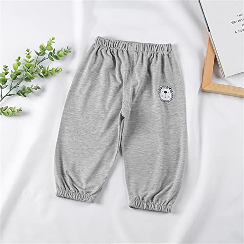 Toddler Kids Boys Girls Loose Trousers Solid Color Casual Pants Elastic High Waist Jogger Sweatpants for 1~5T2