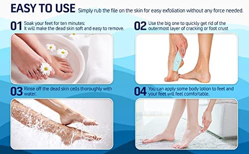 Glass-Foot-File--Hard-Dead-Corn-Skin-Callus-Remover-Nano-Scrubber-Rasp-Feet-Care-Pedicure-Remove-Cracked-Heels-Professional-Tool-Made-in-Korea-Mint