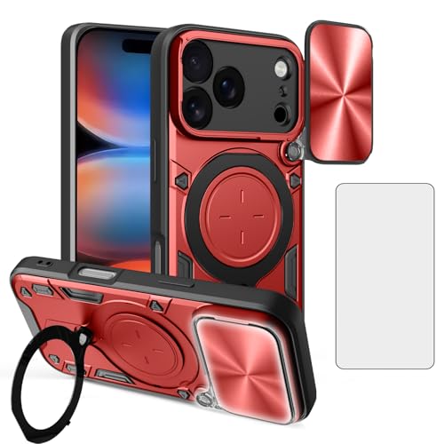 Coque iPhone 17 Pro rouge robuste pour éviter les bris d'écran et chutes