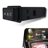 Shakas Air Conditioning System Push Button Switch, Air Conditioning Switch Assembly, OEM #84660-35030 8466035030 951017 2911017 SW-1017C, Compatible with Tacoma 4Runner 1998-2000 (Black)