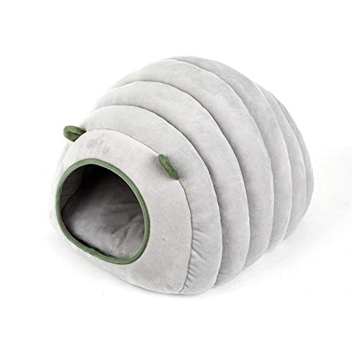 EZIZB Hamster Bed Hamster Cotton Nest Small Pet Warm Nest Plush Mini Small Warm Nest For Pets Pet Bed-M-Gray