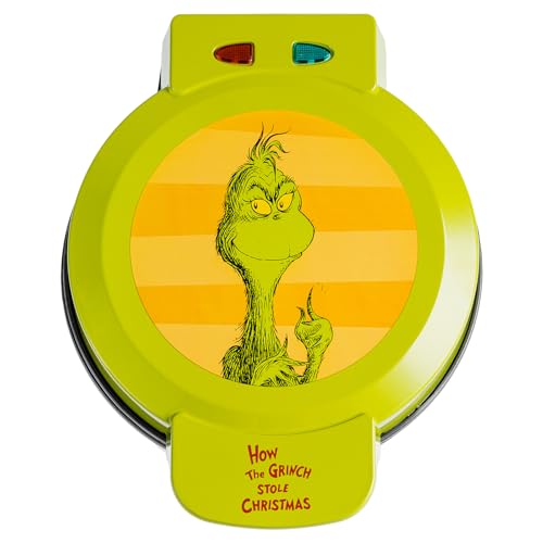 Uncanny Brands Dr. Seuss The Grinch Waffle Maker - The Grinch on Your Waffles