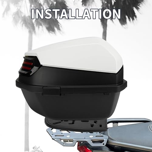 image for PSLER Universal Tail box with soft backrest - Motorcycle Scooter Daily