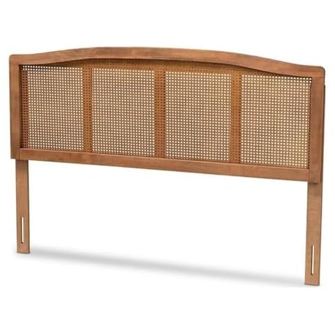 BOWERY HILL Modern Wood Queen Size Headboard Cover
