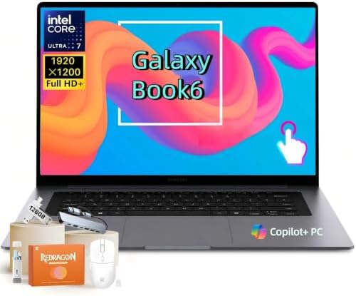 Samsung Galaxy Book6 Laptop 2026 New, 16" 120Hz FHD+ LED Touchscr...