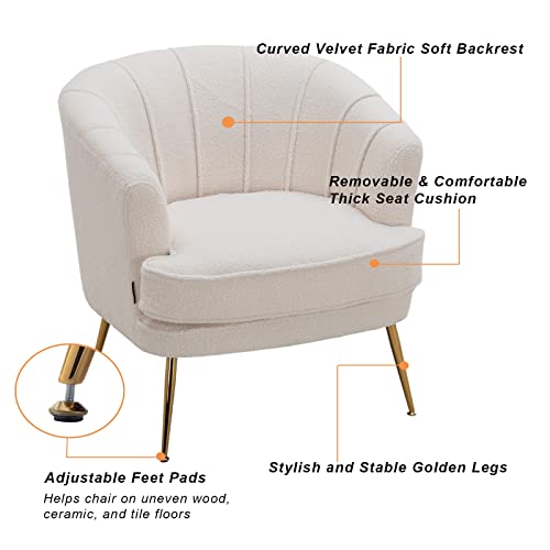 Sillón Plegable Teddy Peluche Blanco miniatura 7