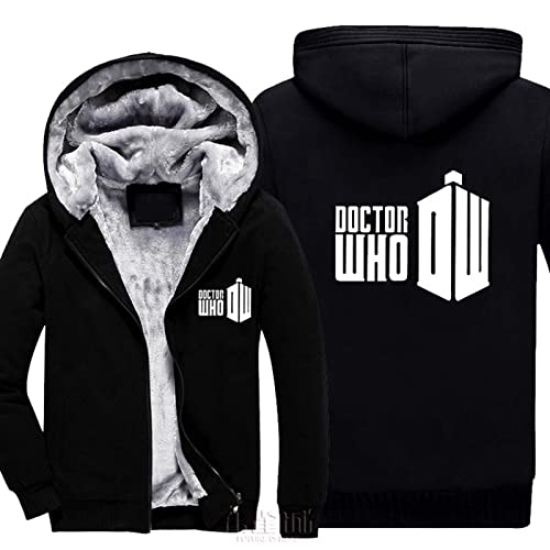 ［BENGZAN］ Doctor Who - パーカー メンズ 冬 厚手 ジャケット シェルパ裏地付き ジップアップ ヘビーウェイ...