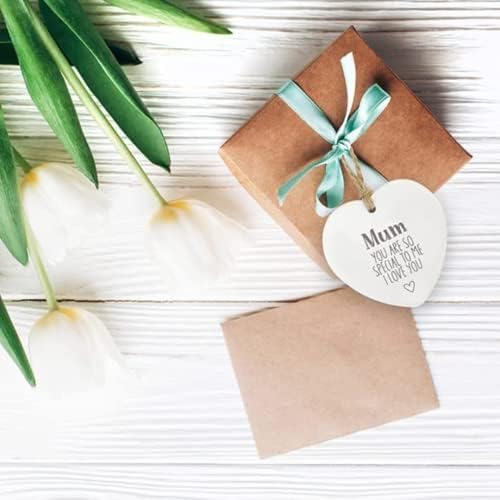 Splosh Loving Hearts - Mum - Sentimental Personalised Gifts, Inspirational Quotes that make for Mum, Stunning Hanging Heart for Mothers Day, Mum Gifts that are a Keepsake,Gifts for Women
