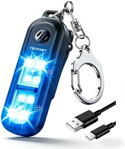 TECKNET Personal Safety Alarm 135dB with SOS Strobe Light for Wom...