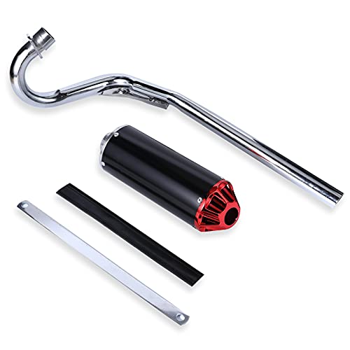 Necaces High Performance Exhaust Muffler Silencer Pipe Kit For Gy6 50Cc Engines Crf50 Xr50 70Cc 110Cc 125Cc Sr110 Chinese Pit Dirt Bik #TOP1