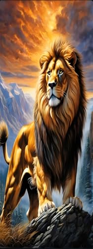 Peinture diamant lion XXL kit complet pour decoration grande taille