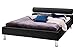 Produktbild sette notti Polsterbett Bett 140x200 Schwarz, Kunstleder Bett Liegefläche 140x200 cm, Anello Art Nr. 333-10-30000