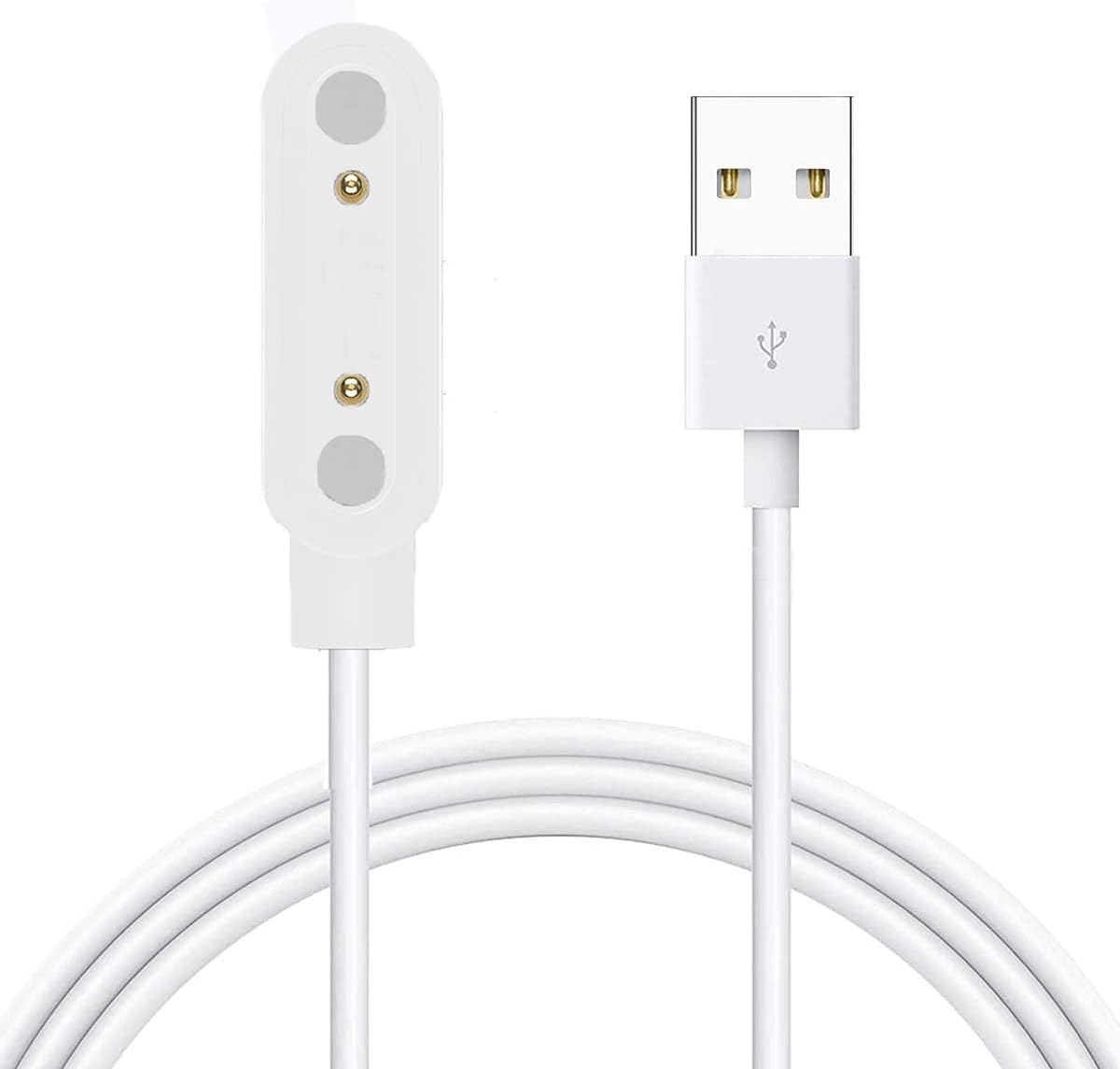 Compatible with TickTalk 4 Charger, onetuo Magnetic USB Charging Cable Replacement Charger Cable Compatible with TickTalk 4 Kids Smart Watch (White)