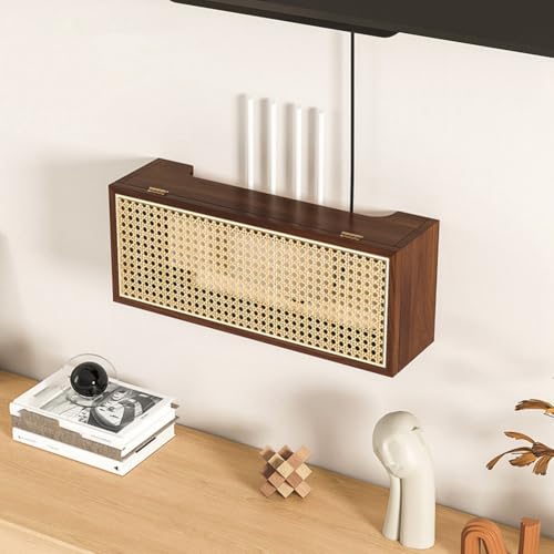 Boîte de rangement pour routeur rotin support décodeur TV box internet - 5