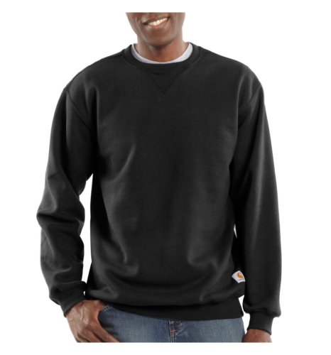 Carhartt Men's Marquette Crewneck Sweatshirt, Black, X-Small by Carhartt - Image 2