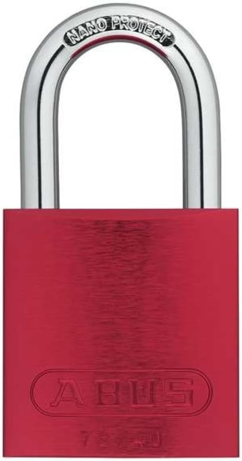 Red 72/40 Lockout Tagout Padlock w/ 1" Shackle, Single Padlock | Keyed Alike, 1 Padlock with 2 Keys
