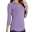 3/4 Sleeve-light Purple