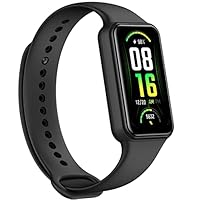 Amazfit Band 7 Activity Fitness Tracker, Always-on AMOLED Display, Alexa Built-in, Up to 18-Day Battery Life, 24H Heart Rate & SpO2 Monitoring, 5 ATM Water Resistant, 120 Sports Modes (Black)