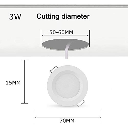 Foco Downlight LED Blanco con Acabado Hermético IP44 para Estética Minimalista 4