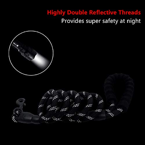 Festnight Cão de nylon reflexivo Dog Leash Dog Corda de escalada Corda de cão Chain Traction para Pe