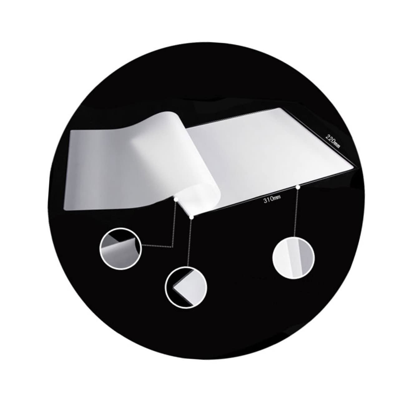 SEWACC Pochettes de Plastification Thermique Transparentes A4 0,08 Mm Film de Protection Photo Imperméable Matériel 100 Pièces pour Bureau et Maison