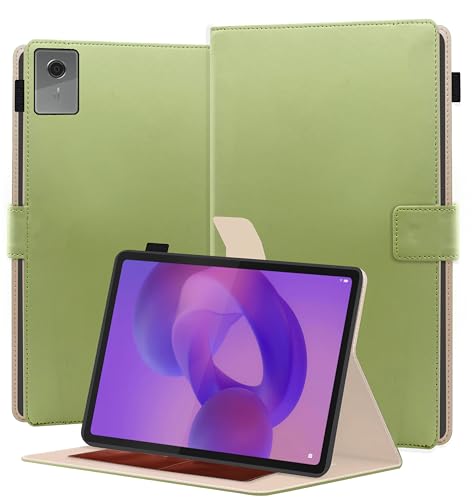 Image of TGK Flip Cover for Lenovo Idea Tab Plus 12.1 inch Tablet Case TB361FU TB361ZU with Stylus Holder (Mint Green)