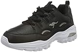 Suela exterior Kangafoam KangaROOS KW-Birdy, Zapatillas Mujer, Jet Black Silver 5002, 37 EU