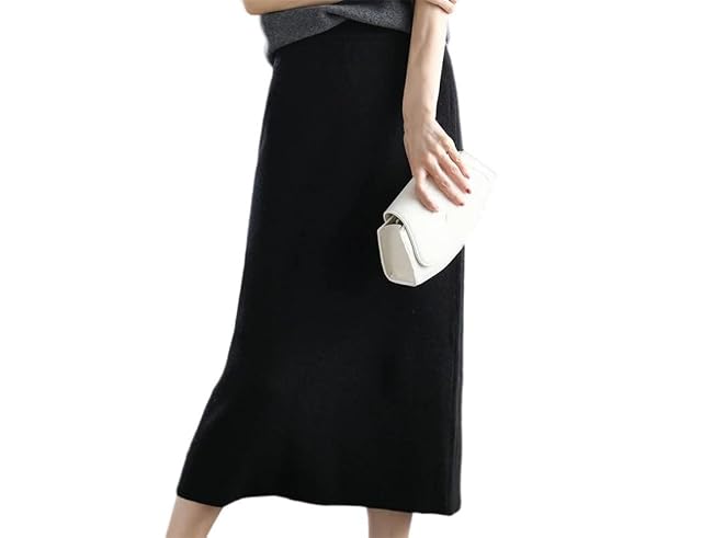 Womens 100 Percent Merino Wool Skirt Women Simle A Line Long Skirt
