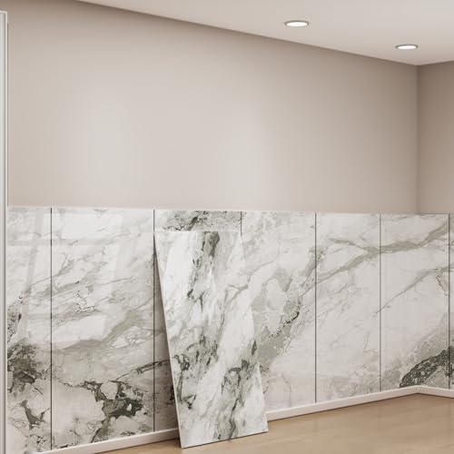 Cammeciso CalcomaníAs De Azulejos De MáRmol,Baldosas Adhesivas Pared,Azulejos De CeráMica Autoadhesivos,Azulejos Autoadhesivos para Pared,Colores Claros,para DecoracióN De Dormitorio