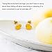 Duck Stud Earrings, Cute Yellow Duck Earrings Delicate Gold Studs Jewelry Gift for Women Cartoon Animal Gifts Flat Screw Back Cartilage for Family Friends