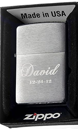Encendedor Zippo Silvery White Brushed Chrome