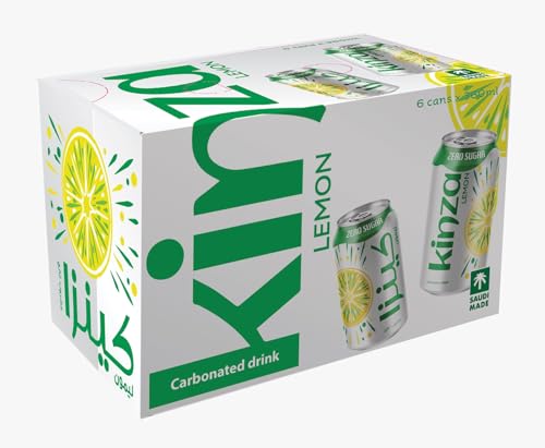 Kinza Lemon Carbonated Soft Drinks 6 x 360 ml