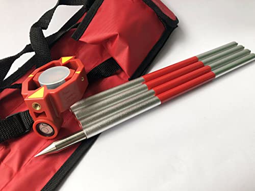 New mini Prism with 4 Poles for Leica Total Stations Prism Constant -30/0mm