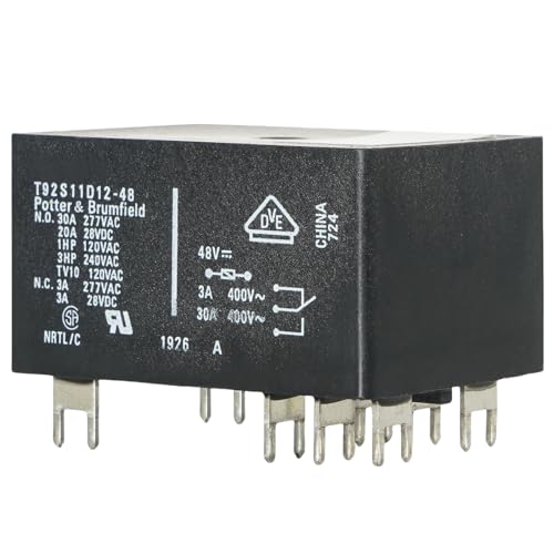 Relais 30 A T92S11D12-48 DPDT haute capacité de commutation 48 VDC