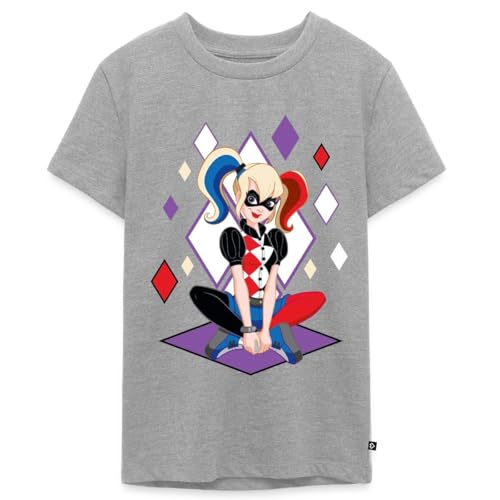 DC Super Hero Girls Harley Quinn t-shirt premium en maille de coton peigné haut de gamme