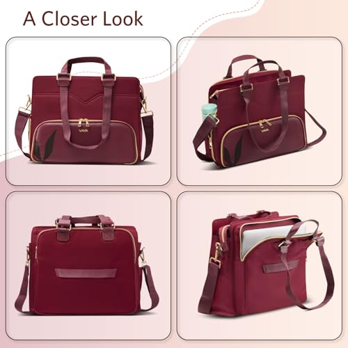 Image of VAYA Zaelia Office Tote Bag for Women with Insulated Lunch Storage, Laptop Work Bag with Removable Shoulder Strap, Stylish Travel & Office Tote