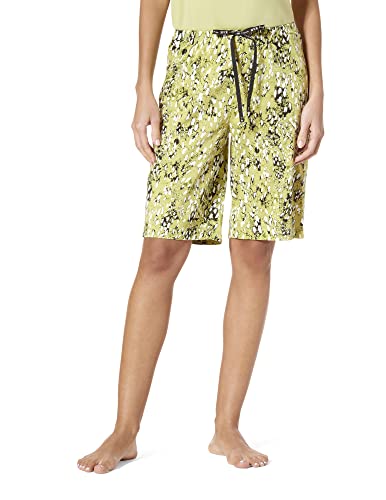 Hue Women's Plus Size Printed Knit Bermuda Pajama Sleep Short, White-Animal Flurry, 3X #TOP16
