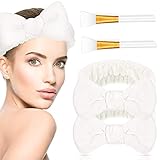 Dulce elección de regalo: puedes enviar estas diademas esponjosas para maquillaje y brochas de máscara facial como regalo a tu novia, hermanas, amigas, hijas, colegas y más en Navidad, Día de San Valentín y Día de la Madre.