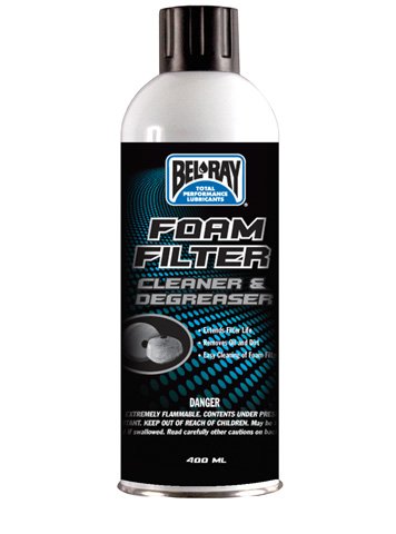BEL-RAY Foam Filter Cleaner & Degreaser Aerosol 400ml